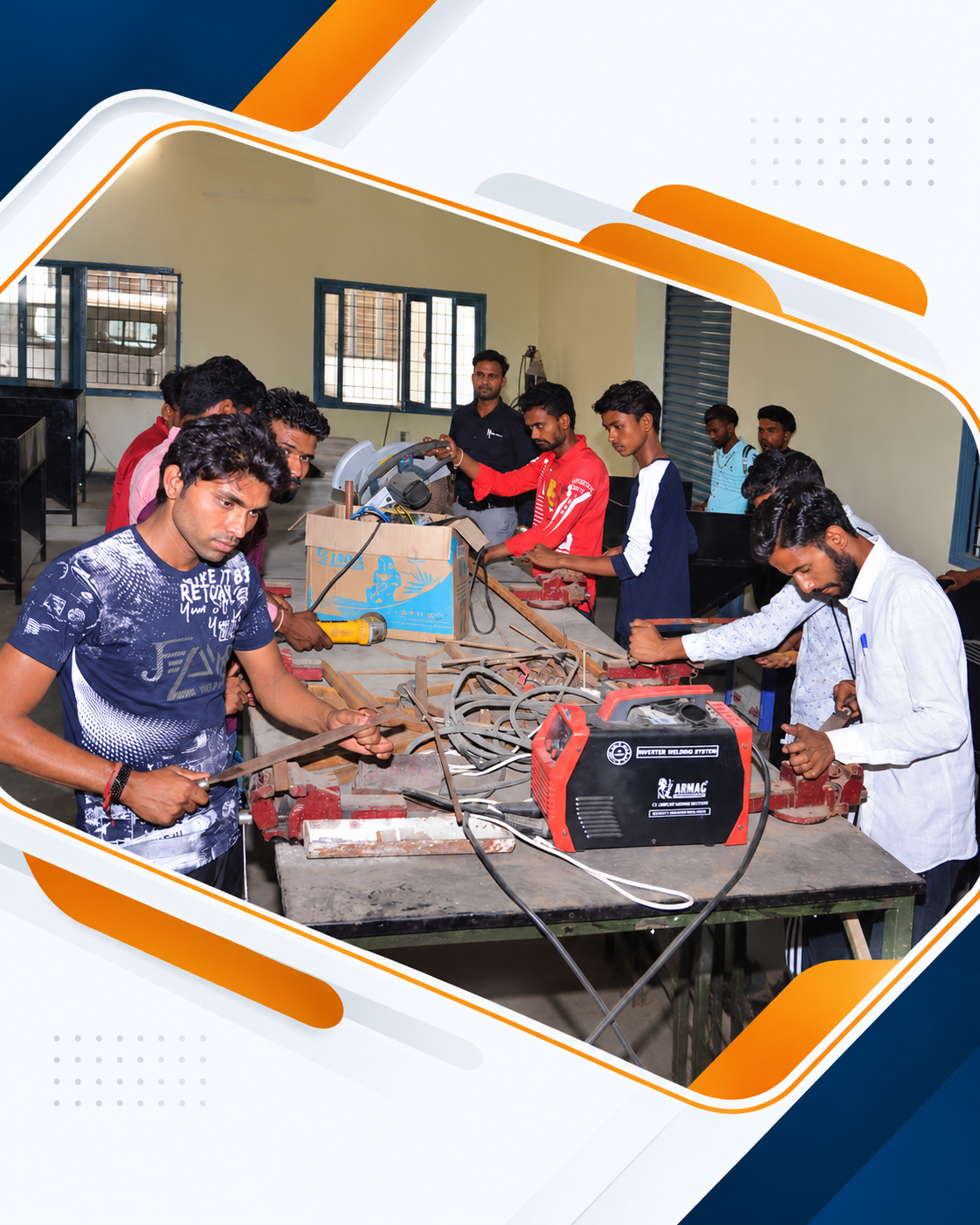 Welder training at Najibabad Private ITI
